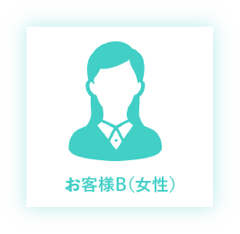 お客様B（女性）